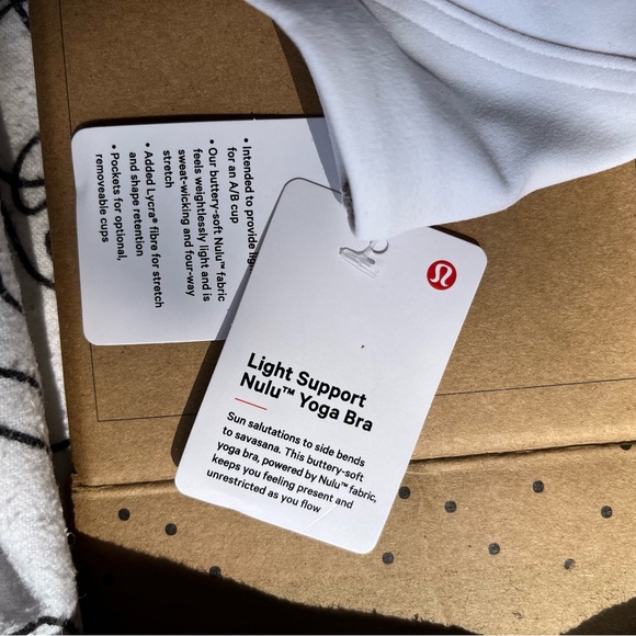 White, Size 12 Lululemon Nulu Yoga Bra. - Picture 7 of 8